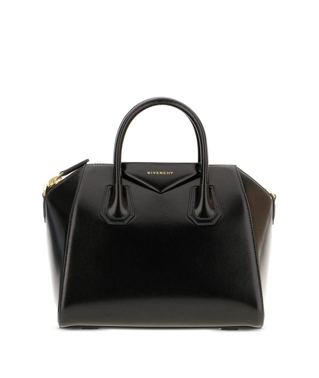 GIVENCHY Черная кожаная сумка тоут, фото 2