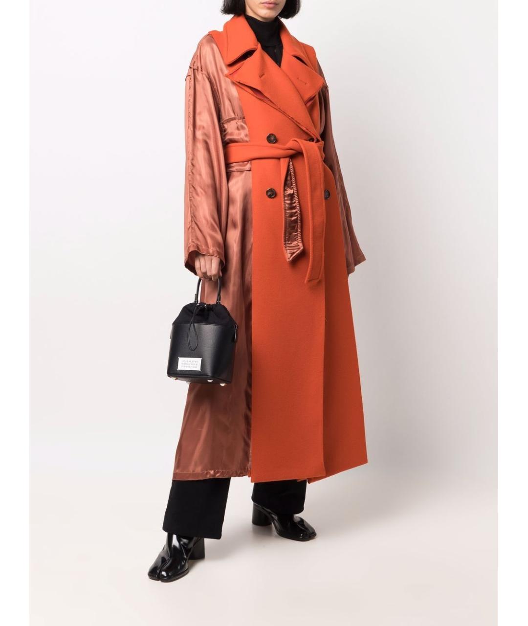 MAISON MARGIELA Черная кожаная сумка через плечо, фото 6