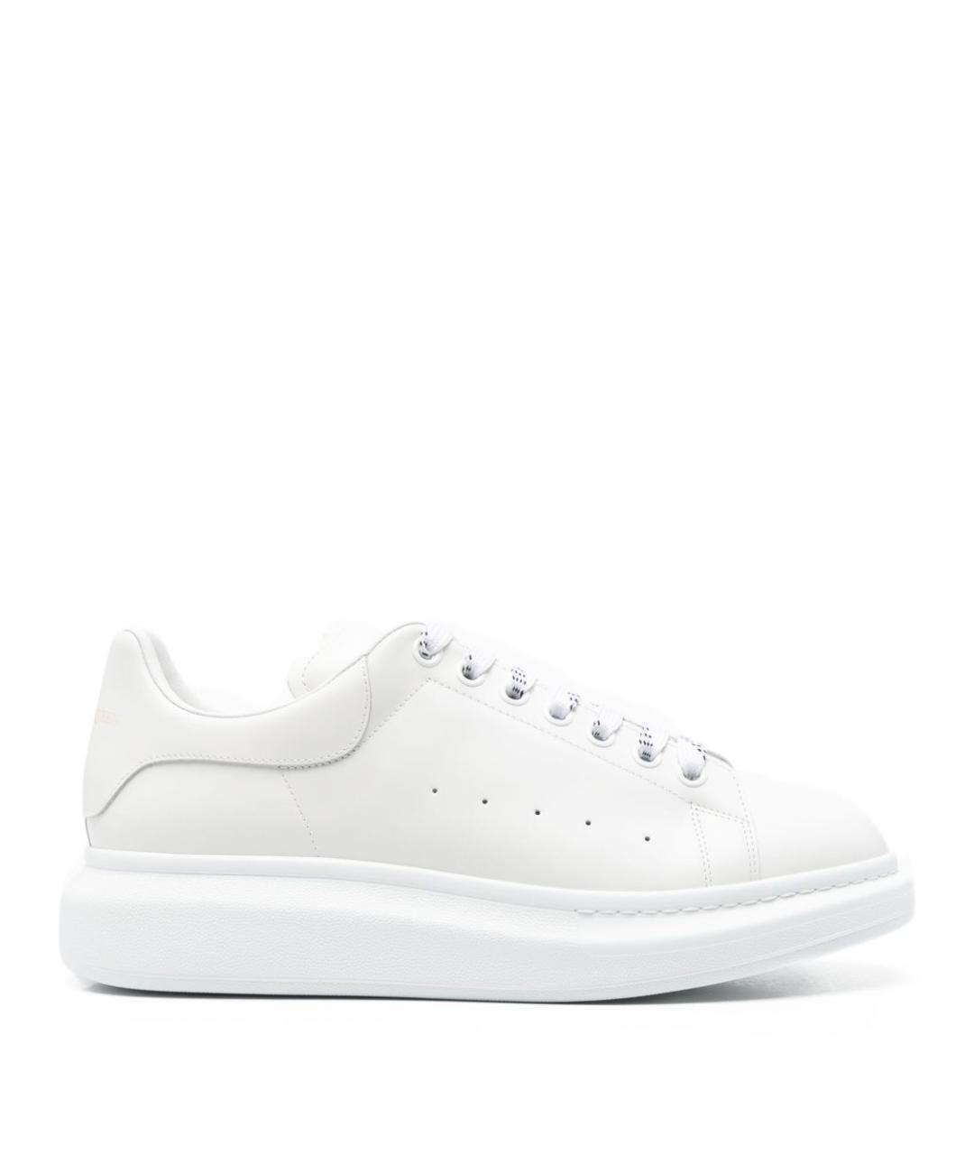 ALEXANDER MCQUEEN Белые кожаные низкие кроссовки / кеды, фото 1