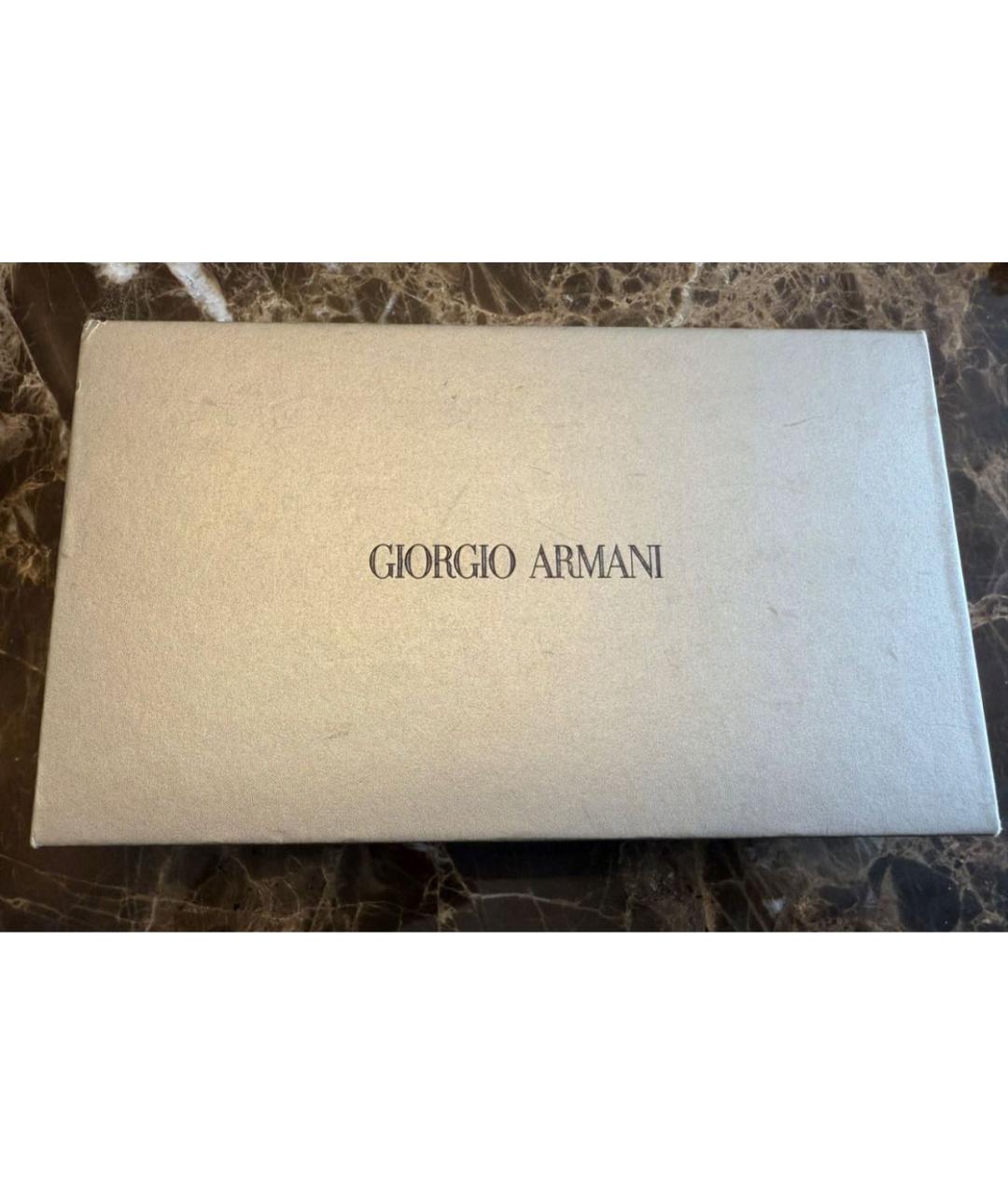 GIORGIO ARMANI Белый кардхолдер из экзотической кожи, фото 4