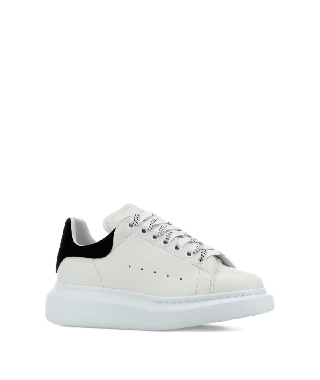ALEXANDER MCQUEEN Белые кожаные кеды, фото 2