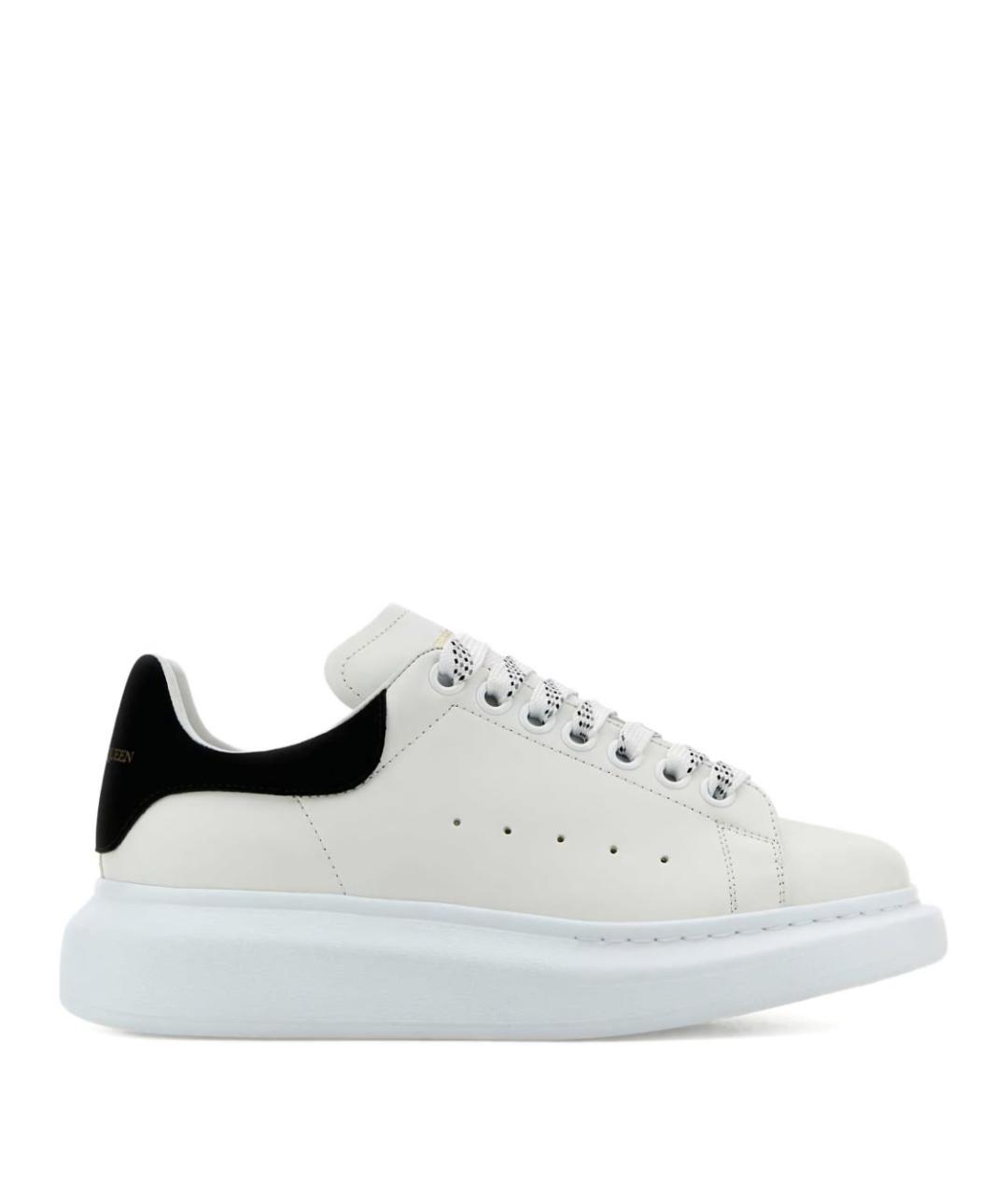 ALEXANDER MCQUEEN Белые кожаные кеды, фото 1