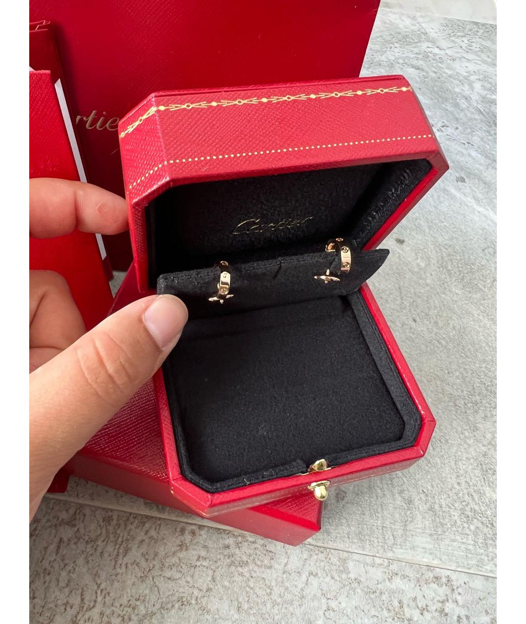 CARTIER Золотые серьги из розового золота, фото 6