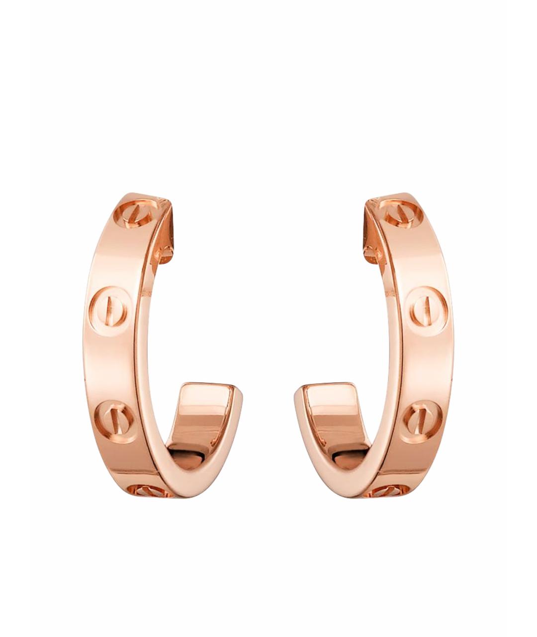 CARTIER Золотые серьги из розового золота, фото 1