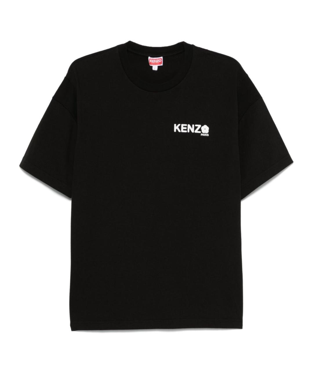 KENZO Черная хлопковая футболка, фото 1