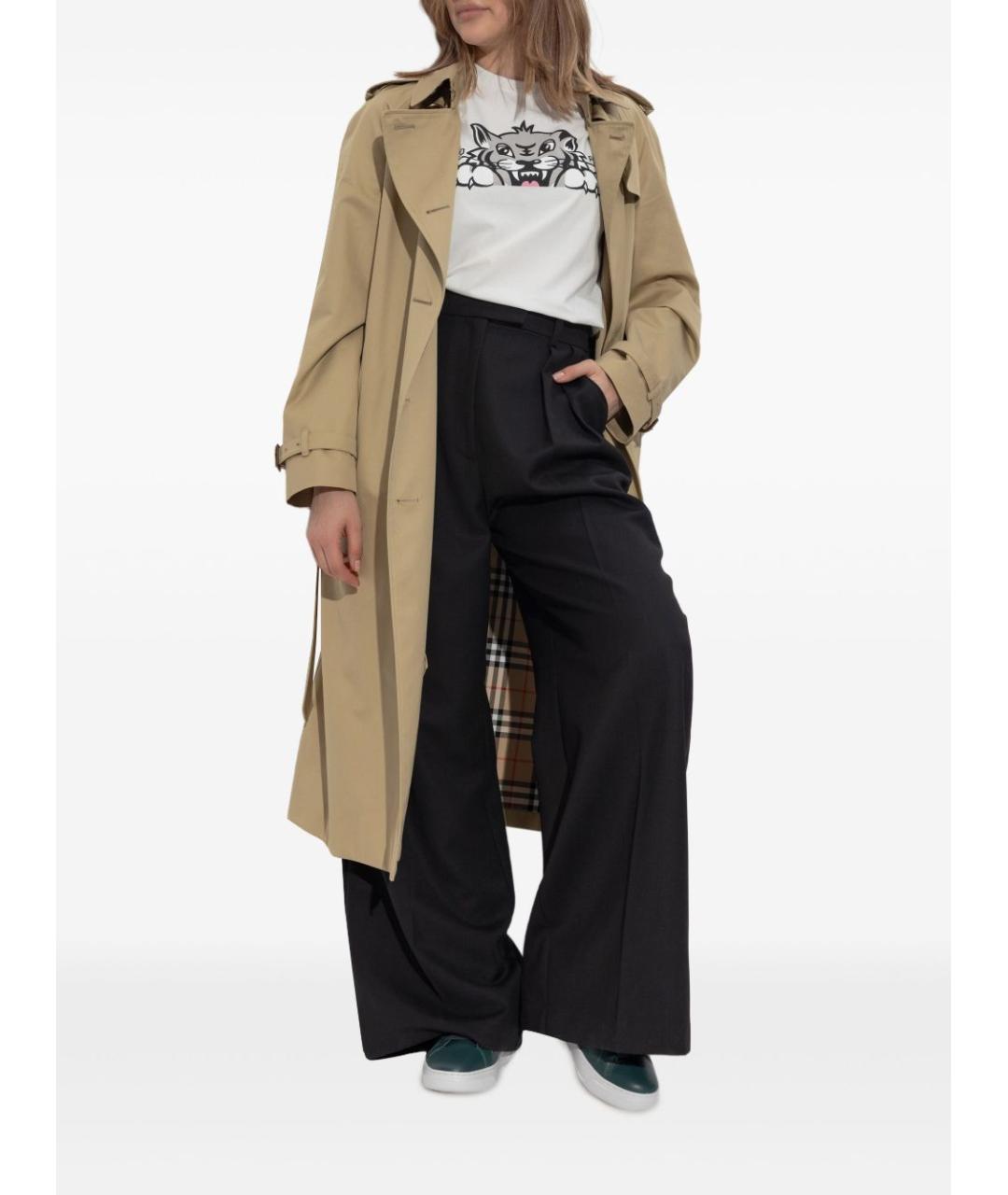 KENZO Белая хлопковая футболка, фото 5