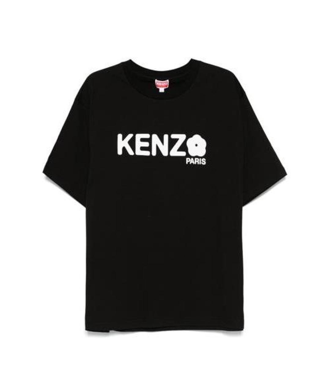 KENZO Черная хлопковая футболка, фото 1