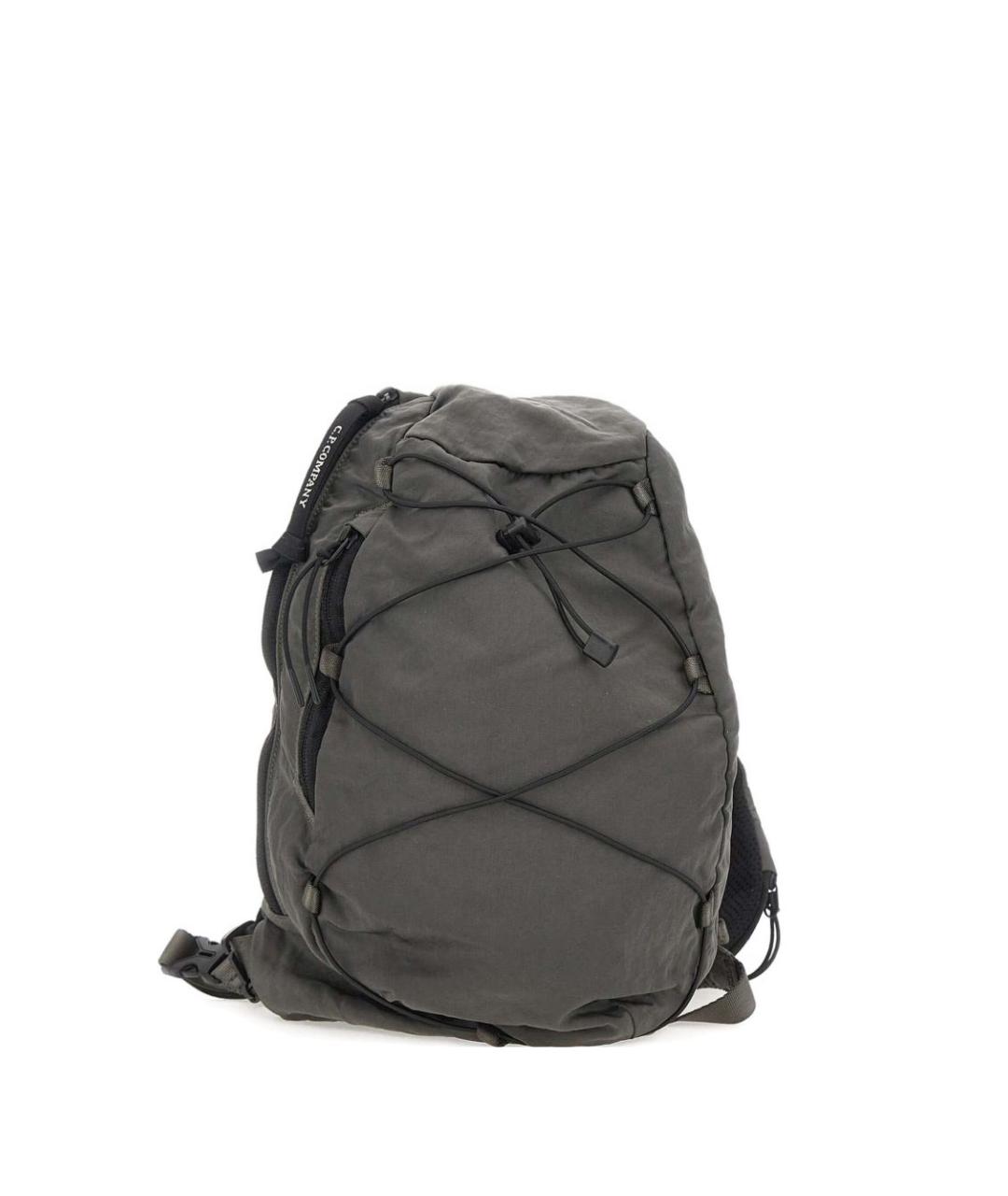 CP COMPANY Серая синтетическая сумка на плечо, фото 1