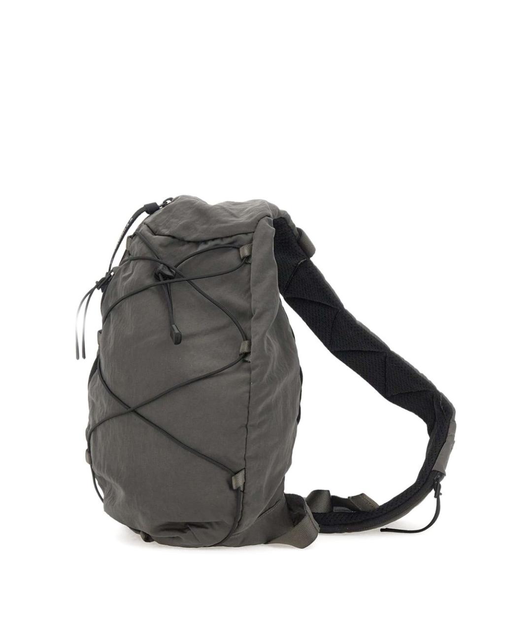 CP COMPANY Серая синтетическая сумка на плечо, фото 2