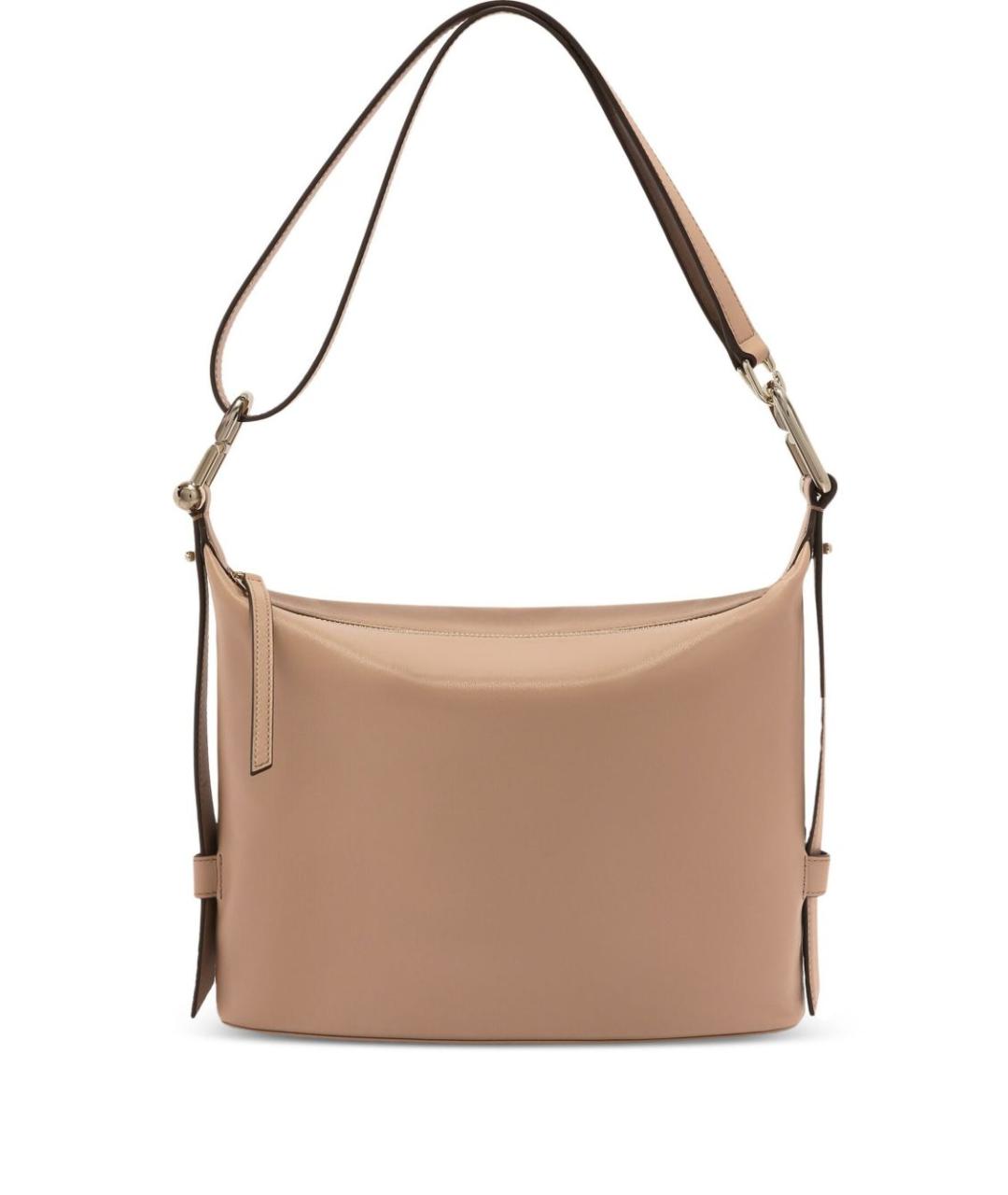 FURLA Бежевая кожаная сумка через плечо, фото 6