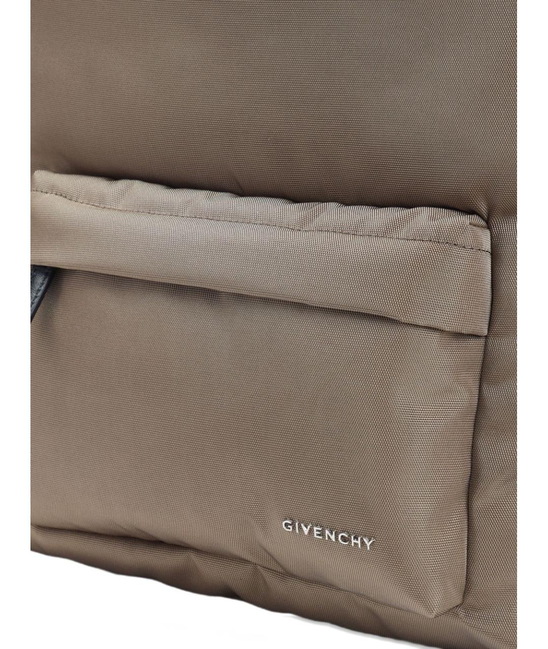 GIVENCHY Бежевый синтетический рюкзак, фото 4