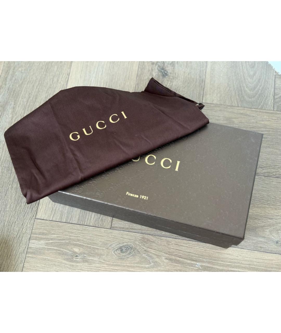 GUCCI Черные кожаные лоферы, фото 6