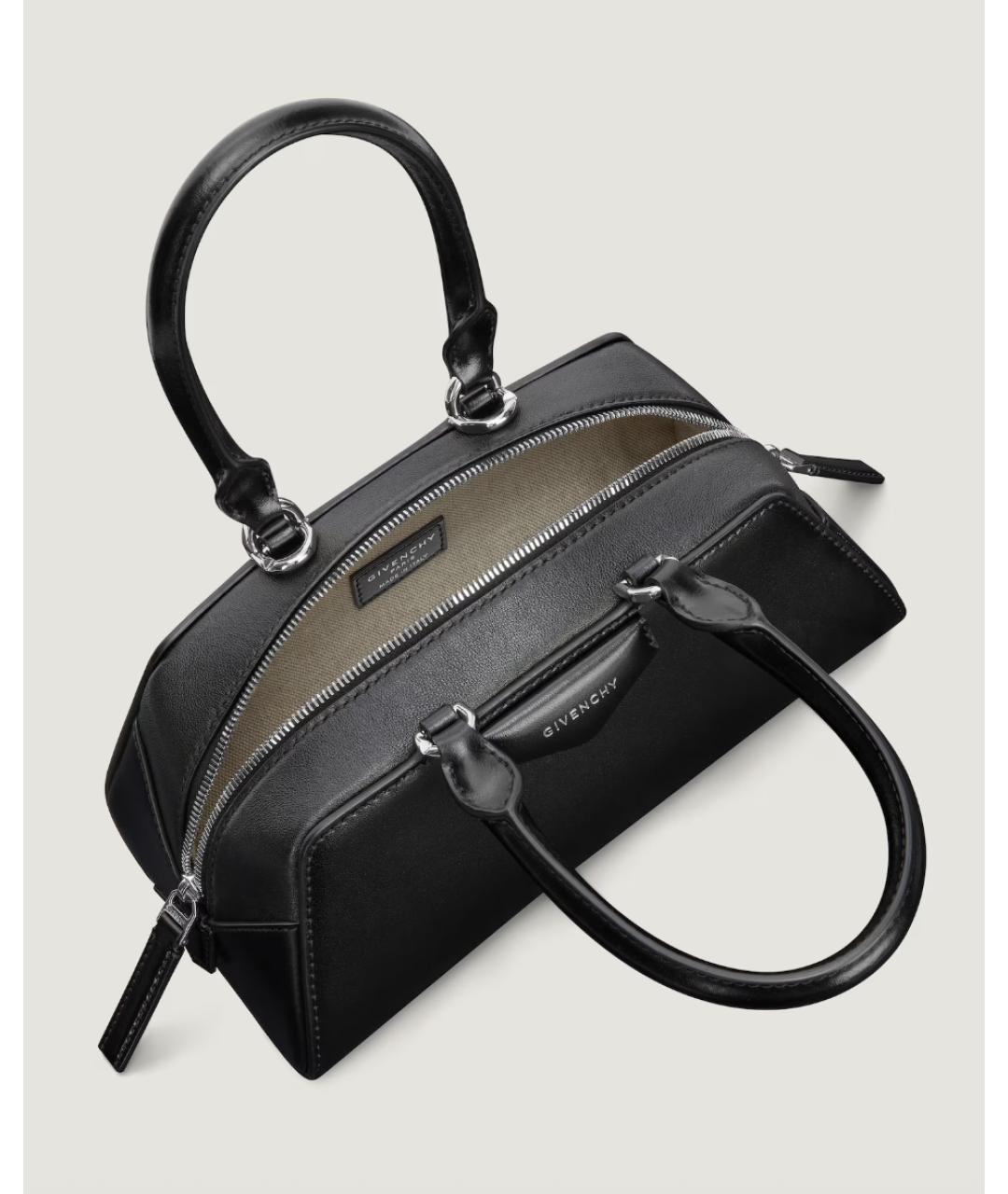GIVENCHY Черная кожаная сумка тоут, фото 5