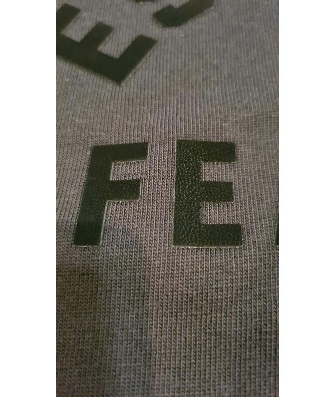 FEAR OF GOD ESSENTIALS Черная хлопковая футболка, фото 5