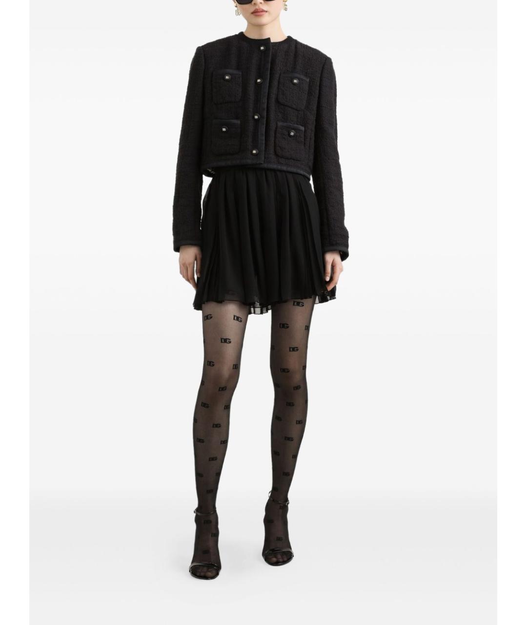 DOLCE&GABBANA Черный хлопковый жакет/пиджак, фото 4