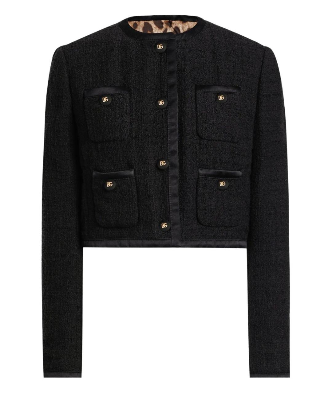 DOLCE&GABBANA Черный хлопковый жакет/пиджак, фото 1