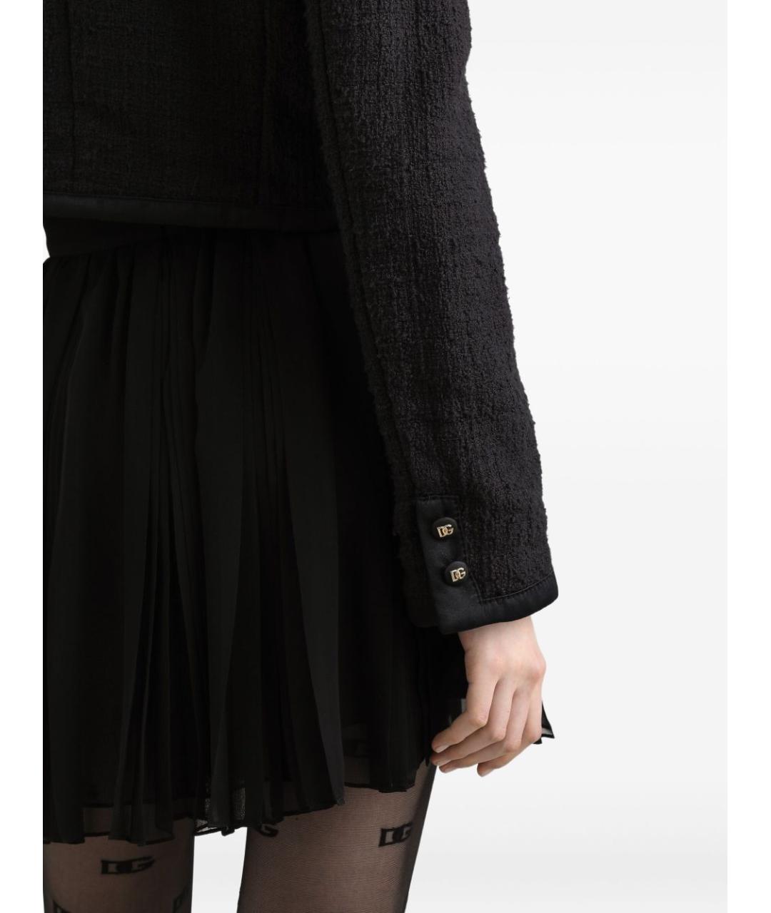 DOLCE&GABBANA Черный хлопковый жакет/пиджак, фото 5