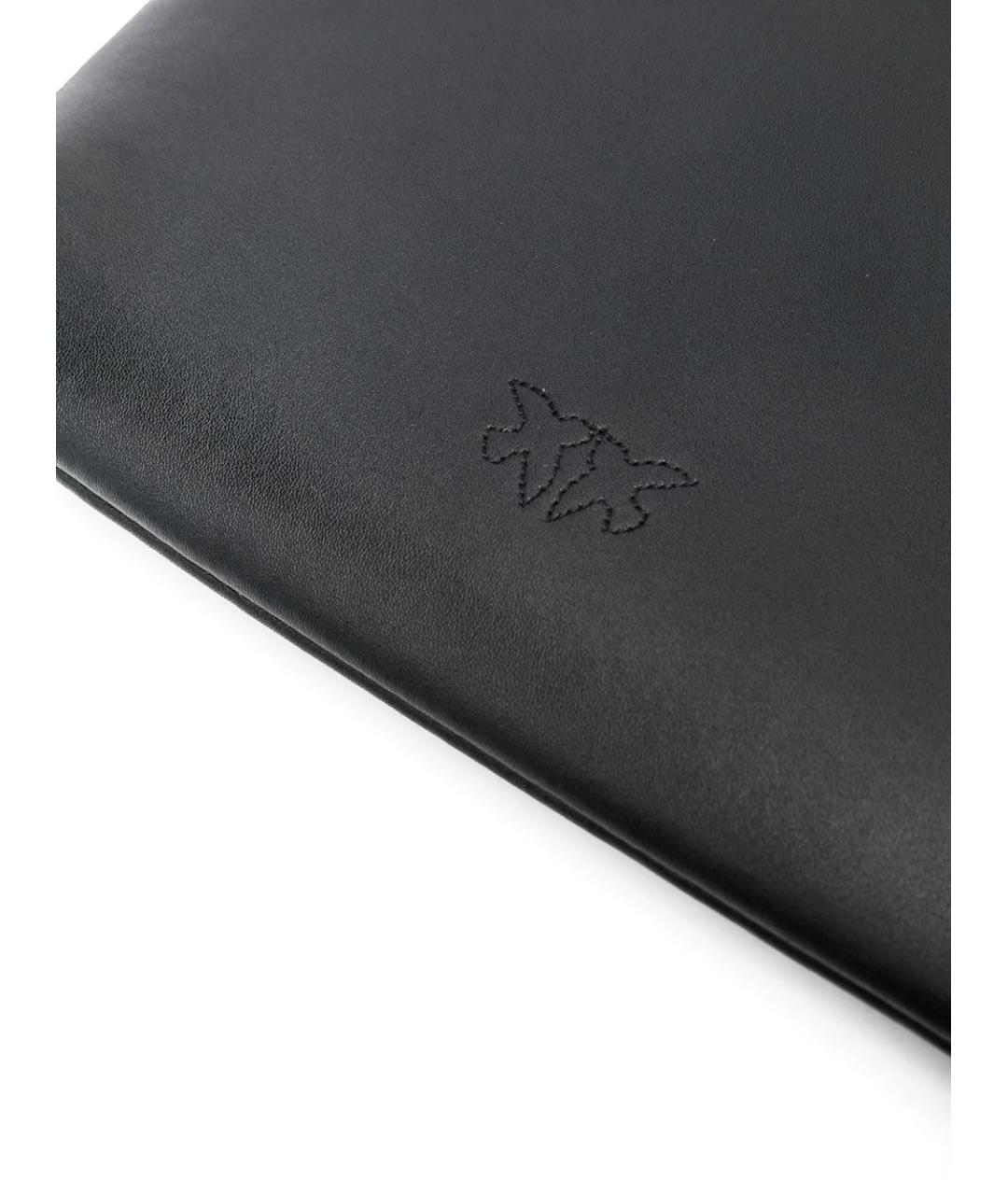 PINKO Черная кожаная сумка через плечо, фото 4