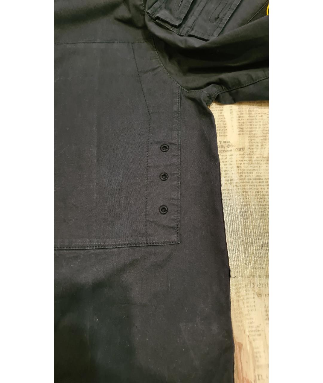 STONE ISLAND Темно-синяя хлопковая куртка, фото 6