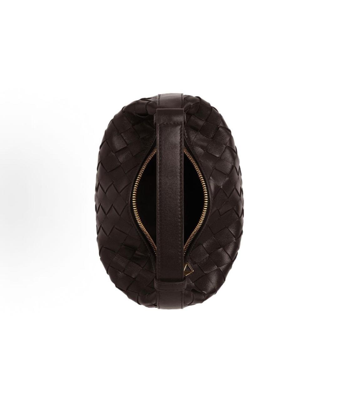 BOTTEGA VENETA Коричневая кожаная сумка с короткими ручками, фото 6