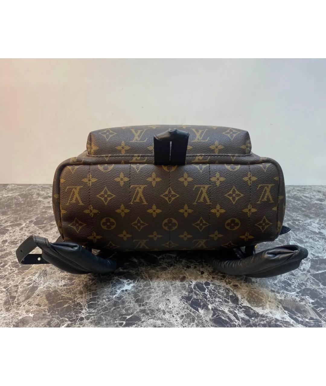 LOUIS VUITTON Коричневый кожаный рюкзак, фото 3