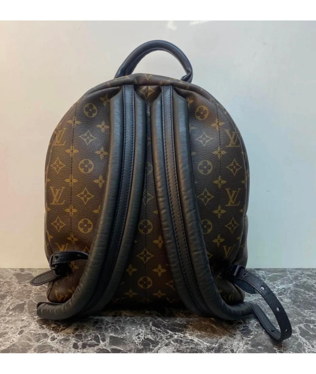 LOUIS VUITTON Коричневый кожаный рюкзак, фото 2