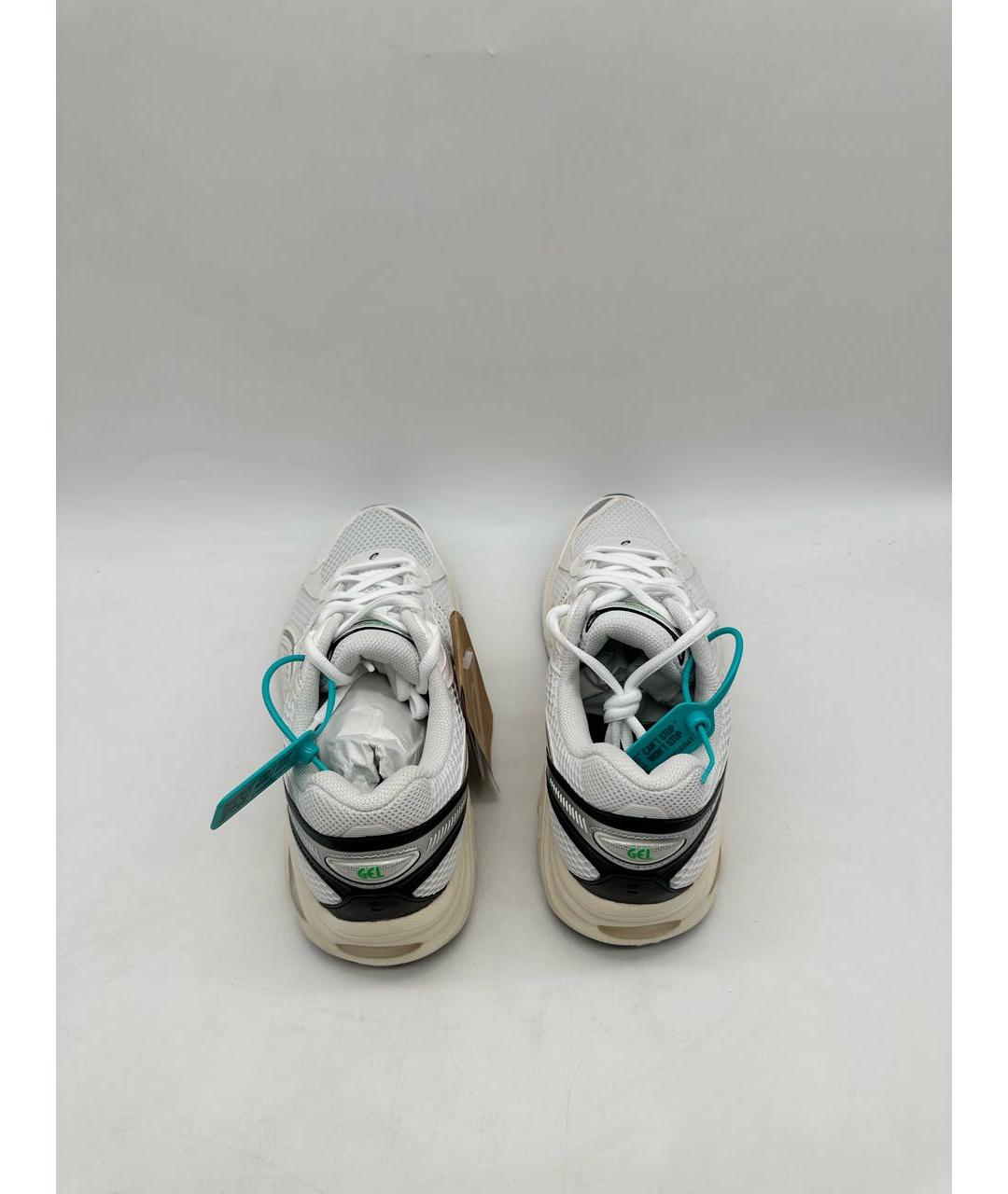 ASICS Белые текстильные низкие кроссовки / кеды, фото 4