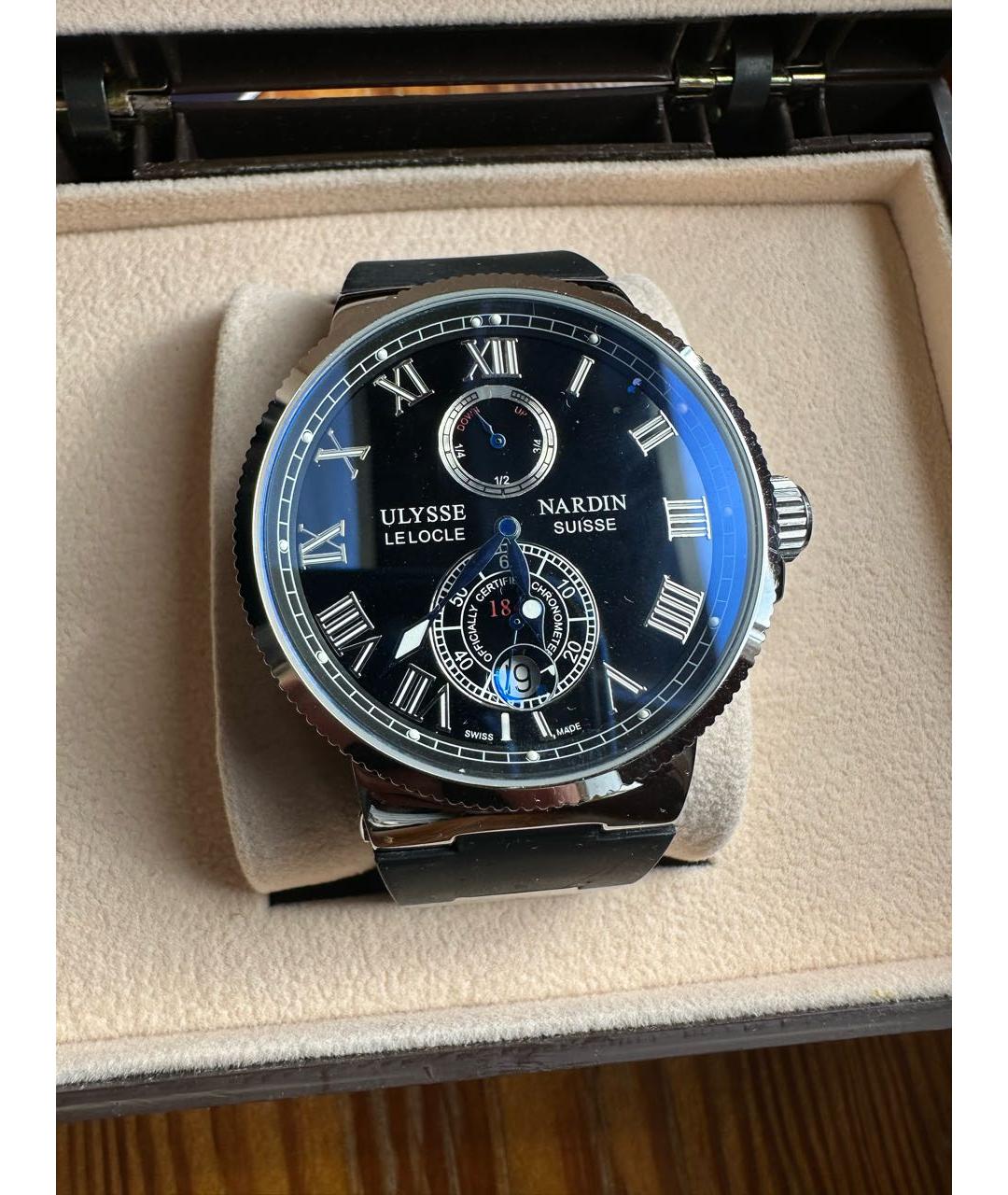 Ulysse Nardin Темно-синие часы, фото 5