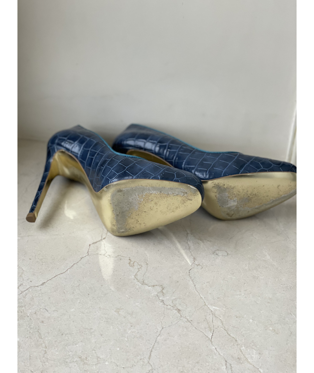 STELLA MCCARTNEY Темно-синие туфли из искусственной кожи, фото 4