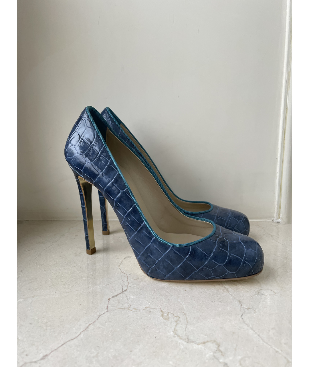 STELLA MCCARTNEY Темно-синие туфли из искусственной кожи, фото 6