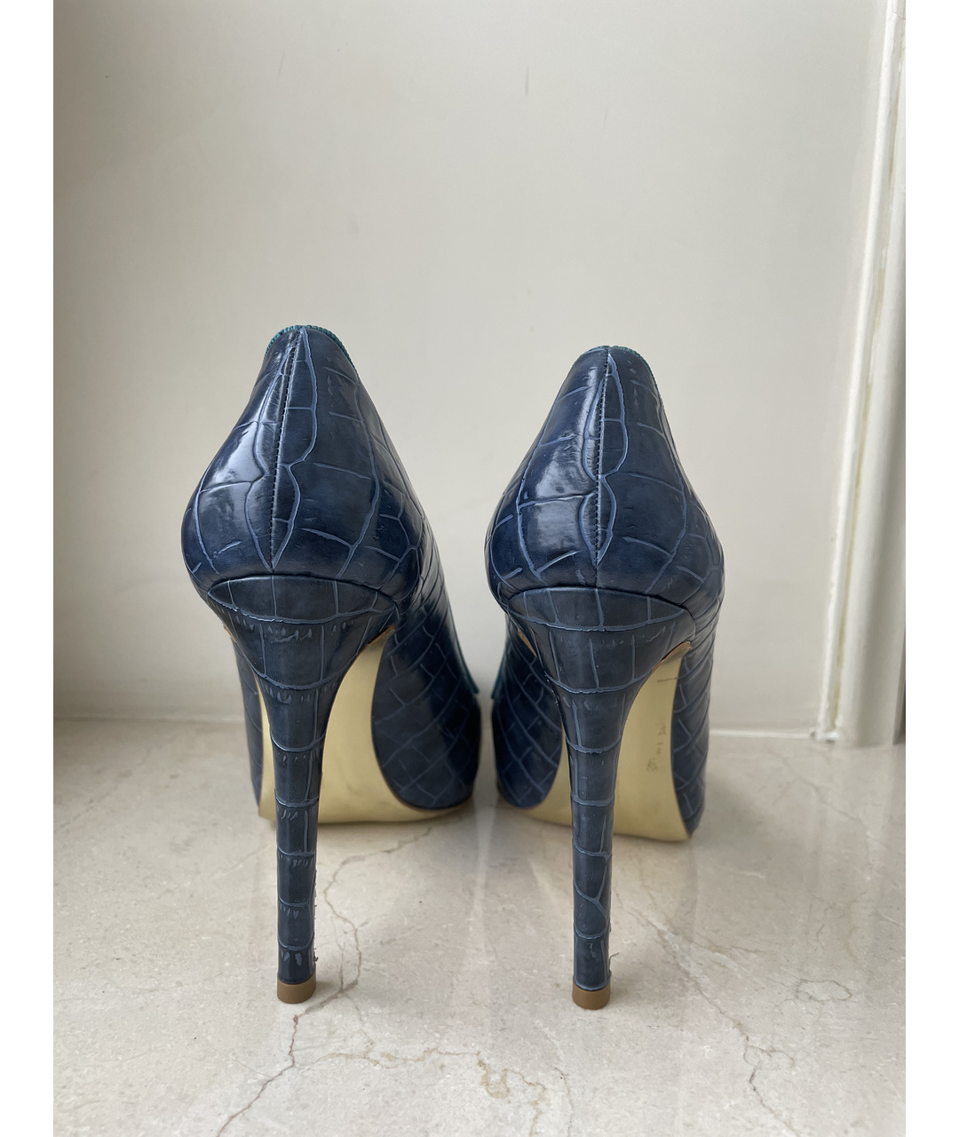 STELLA MCCARTNEY Темно-синие туфли из искусственной кожи, фото 5
