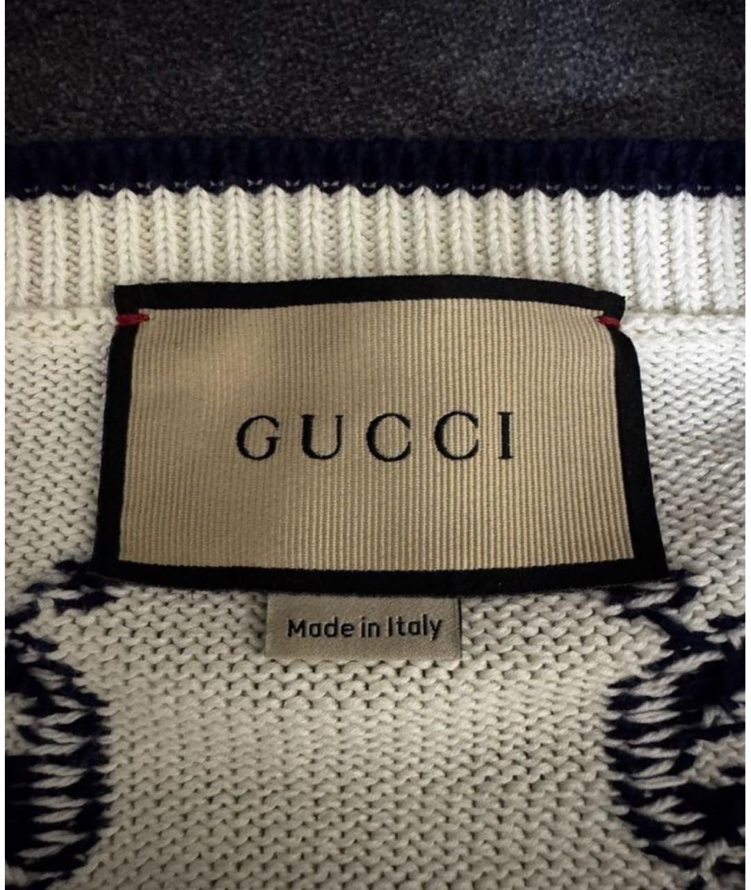 GUCCI Белый джемпер / свитер, фото 3