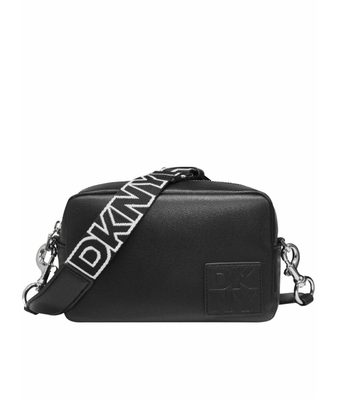 DKNY Черная сумка через плечо из искусственной кожи, фото 1