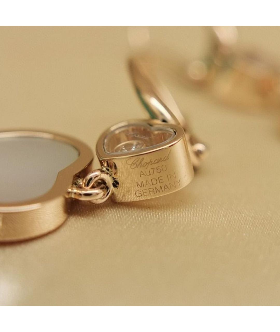 CHOPARD Золотые серьги из розового золота, фото 8