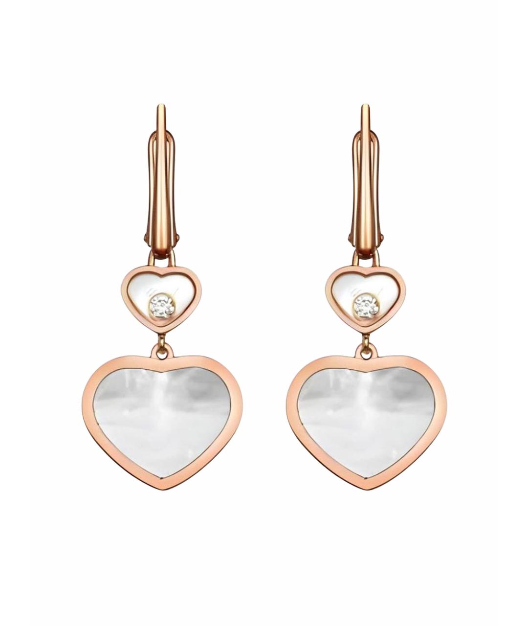 CHOPARD Золотые серьги из розового золота, фото 1