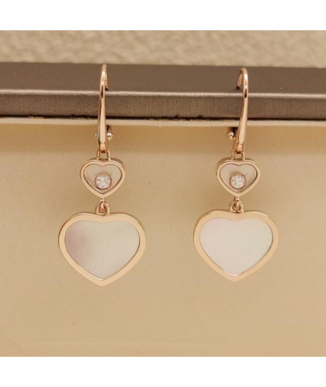 CHOPARD Золотые серьги из розового золота, фото 2