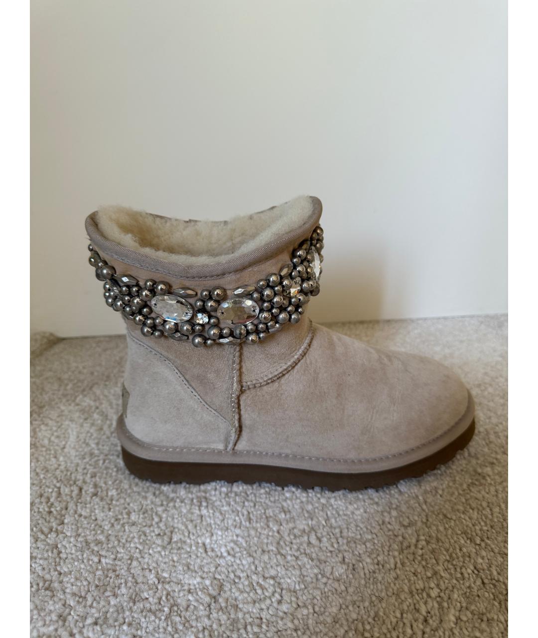 UGG AUSTRALIA Бежевые ботинки, фото 7