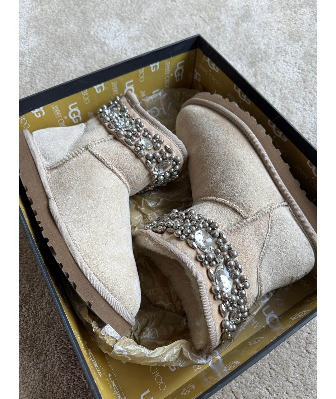 UGG AUSTRALIA Бежевые ботинки, фото 6