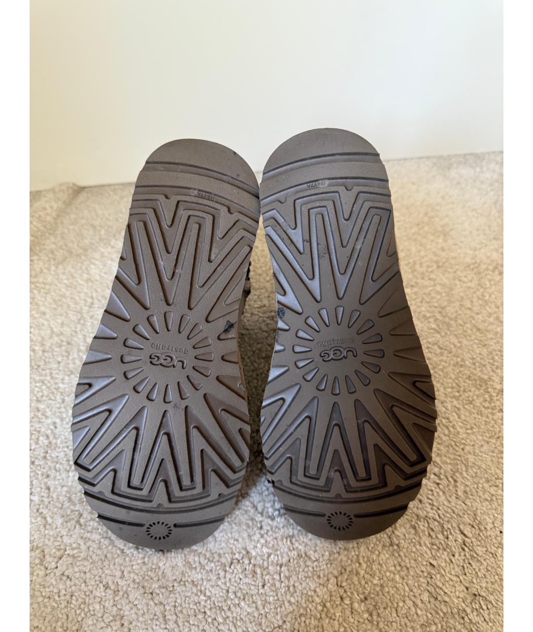 UGG AUSTRALIA Бежевые ботинки, фото 5