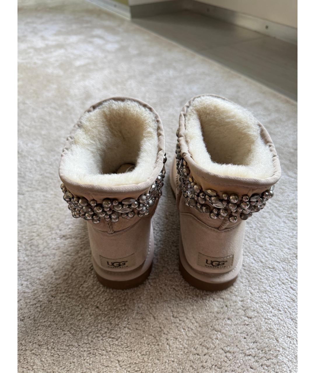 UGG AUSTRALIA Бежевые ботинки, фото 3
