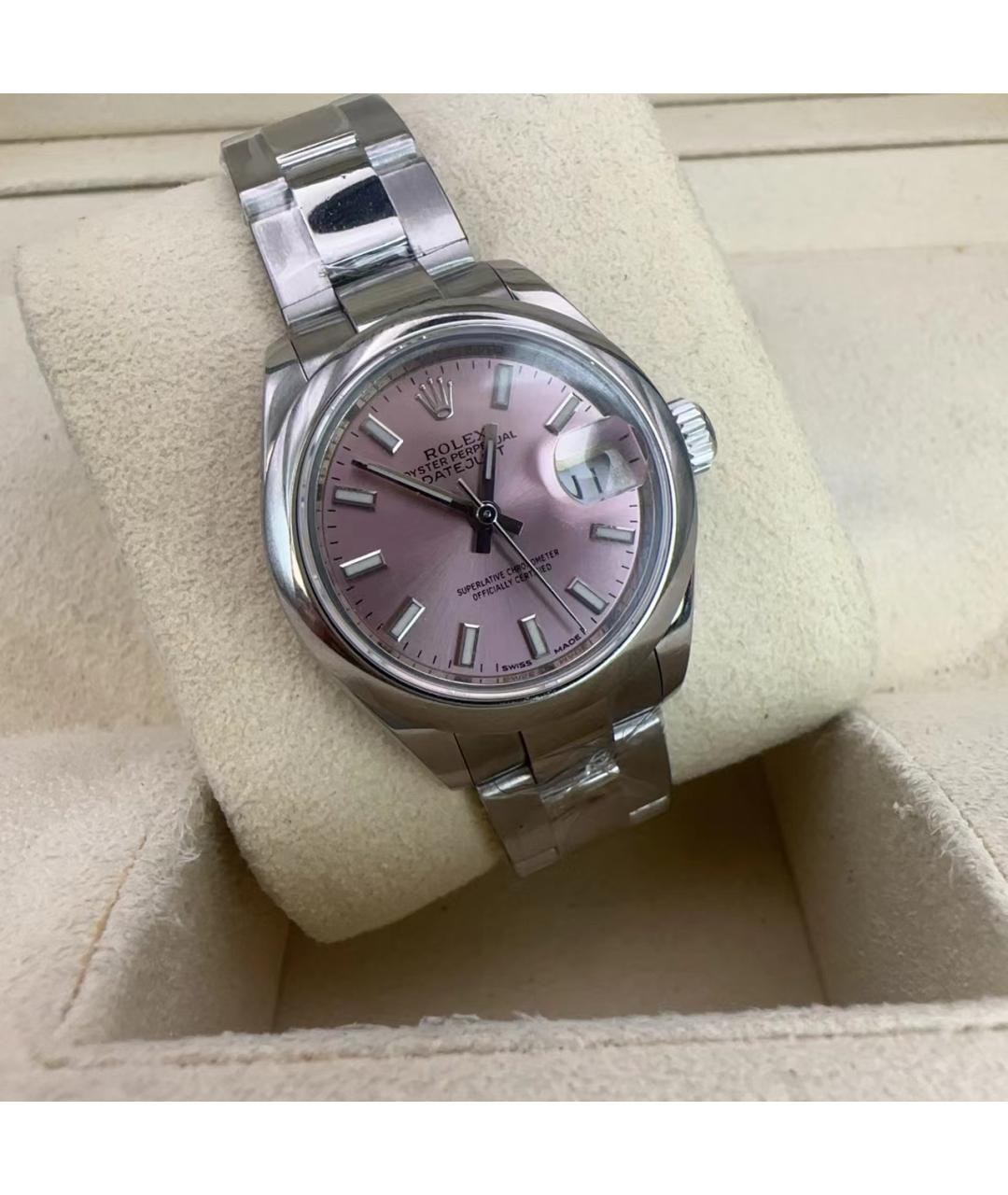 ROLEX Розовые часы, фото 4