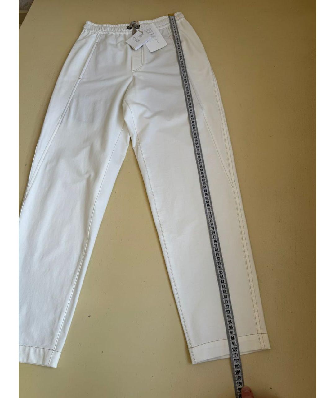 BRUNELLO CUCINELLI Белые спортивные брюки и шорты, фото 8