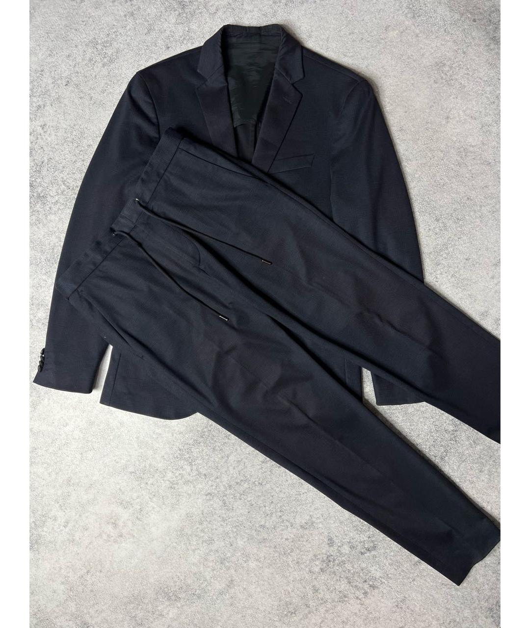 HUGO BOSS Темно-синий классический костюм, фото 3