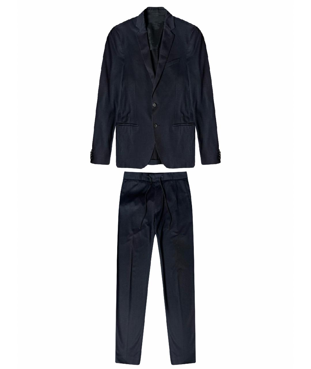 HUGO BOSS Темно-синий классический костюм, фото 1