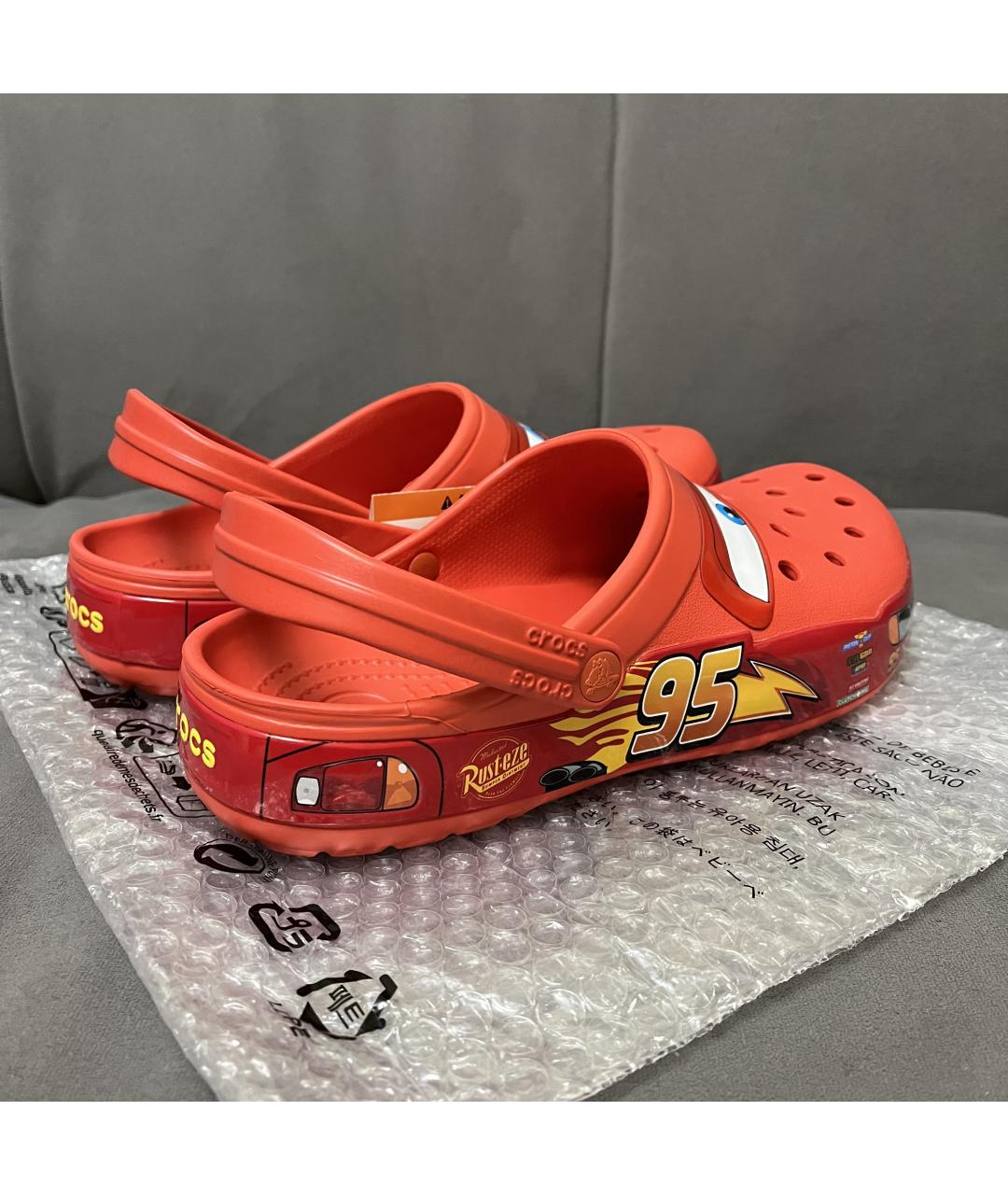CROCS Красные шлепанцы, фото 6