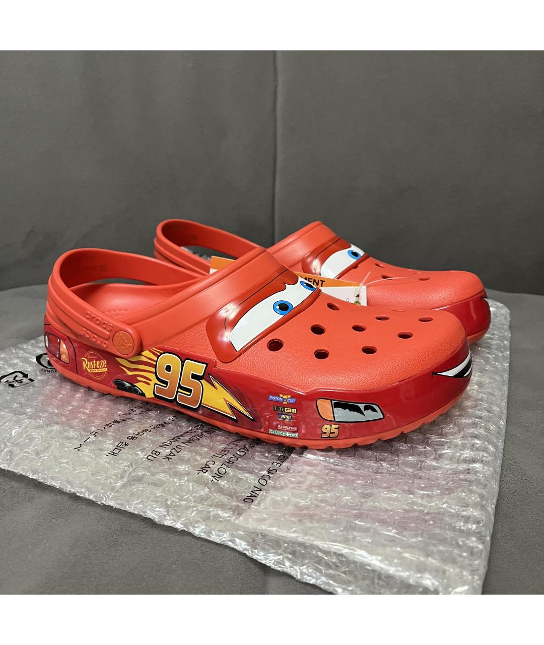CROCS Красные шлепанцы, фото 3