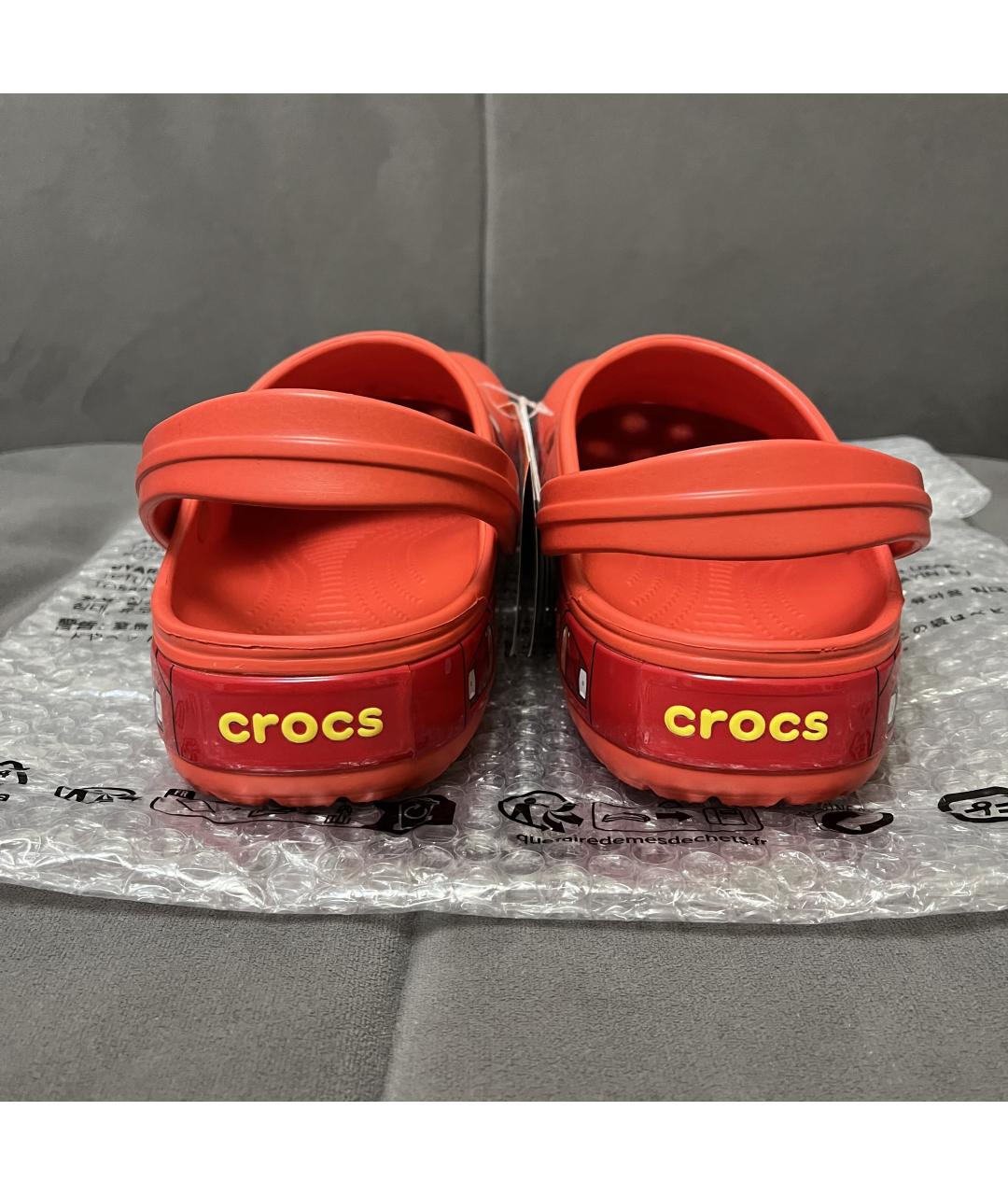 CROCS Красные шлепанцы, фото 7