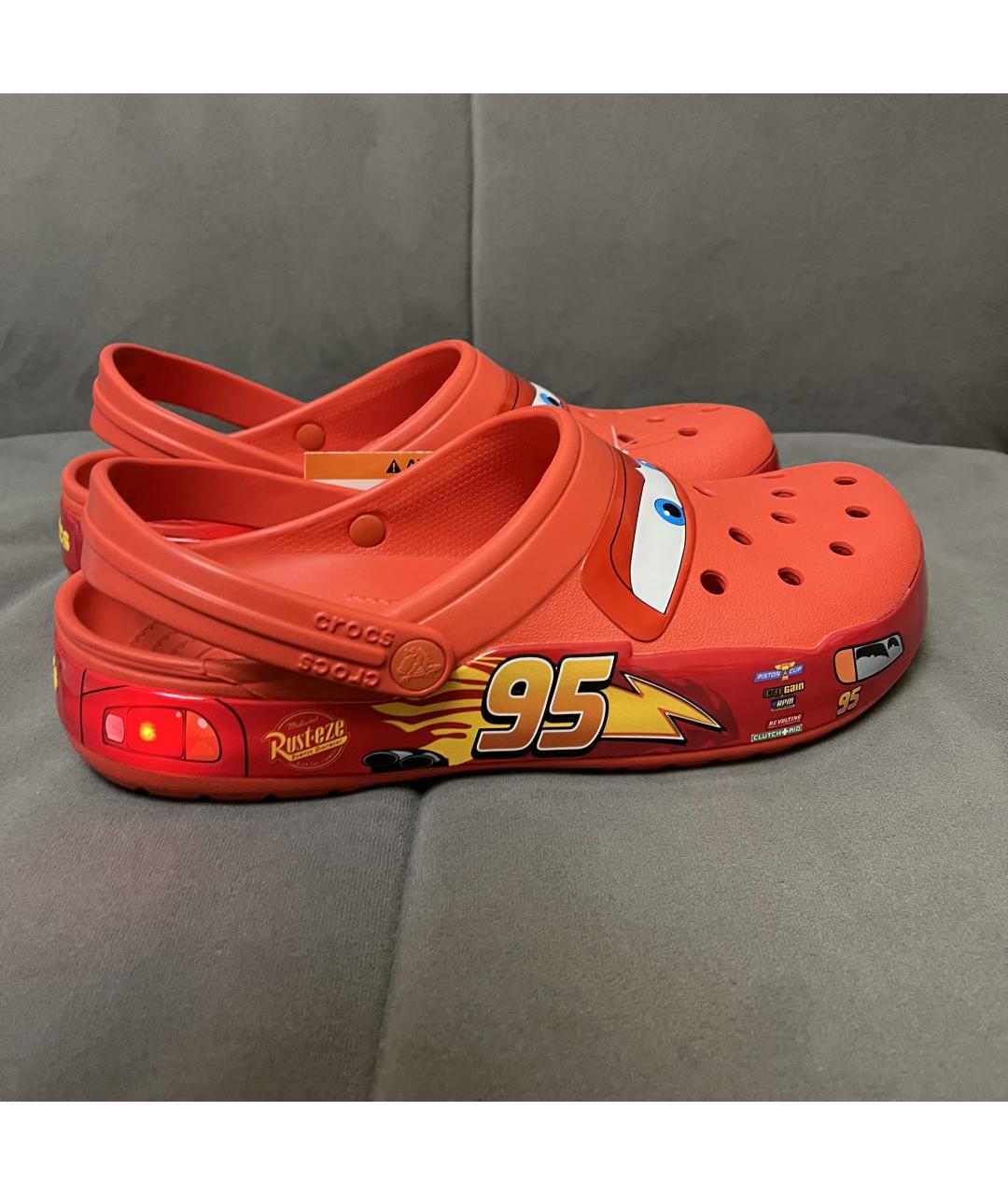 CROCS Красные шлепанцы, фото 9