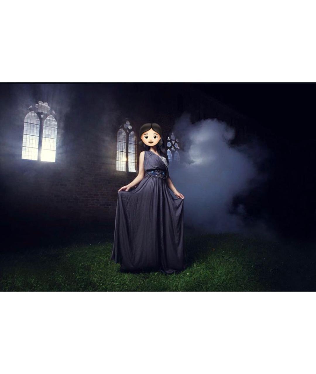 ICEBERG Фиолетовое шелковое вечернее платье, фото 8