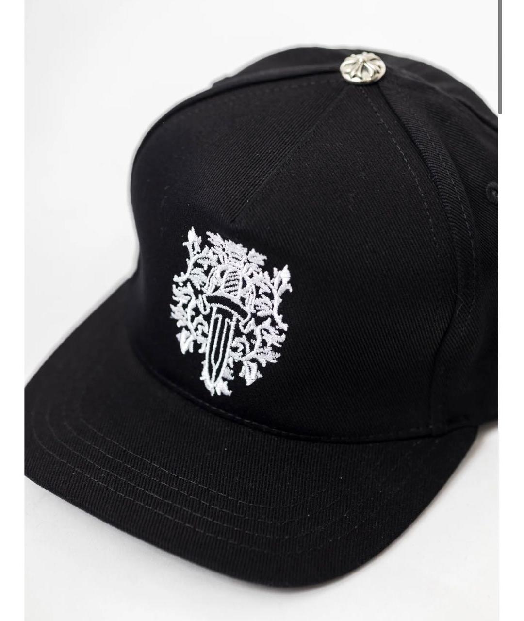 CHROME HEARTS Черная хлопковая кепка/бейсболка, фото 2